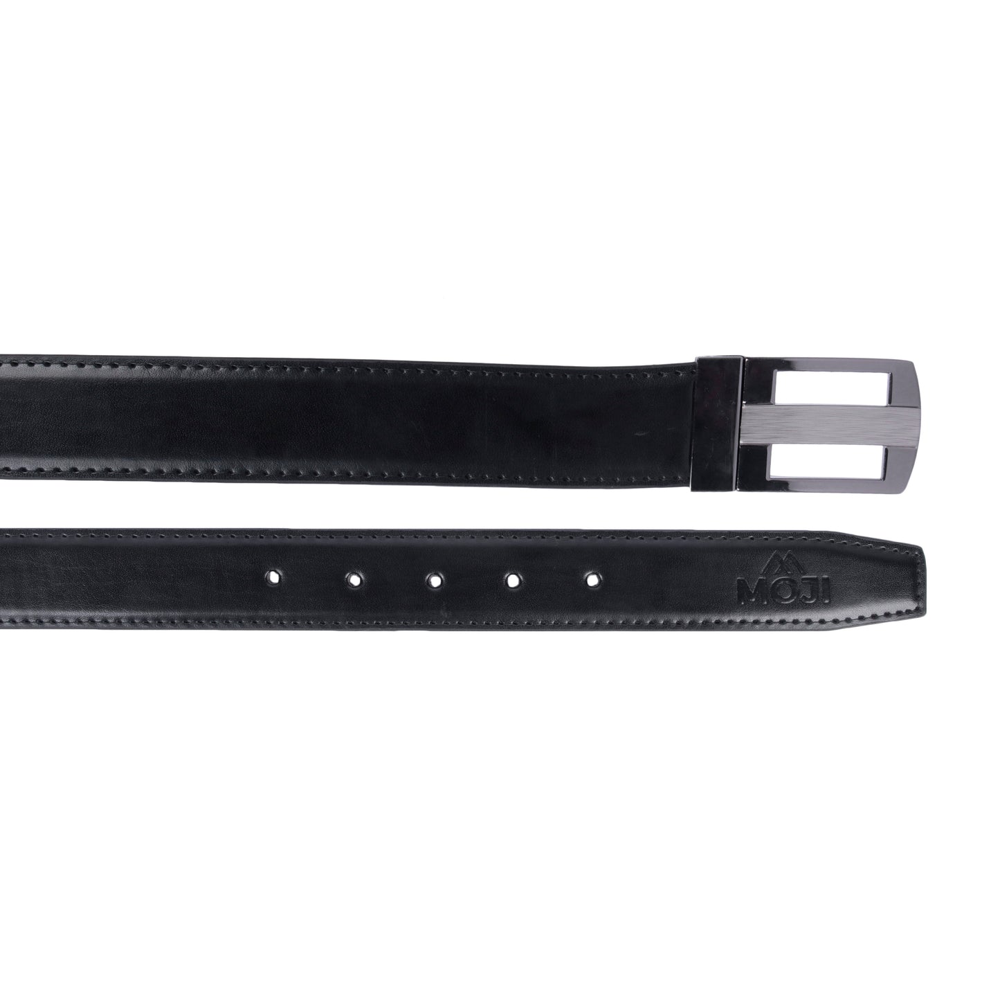 MOJI Men's Reversible Vegan Leather Belt (Plain) | Formal & Casual