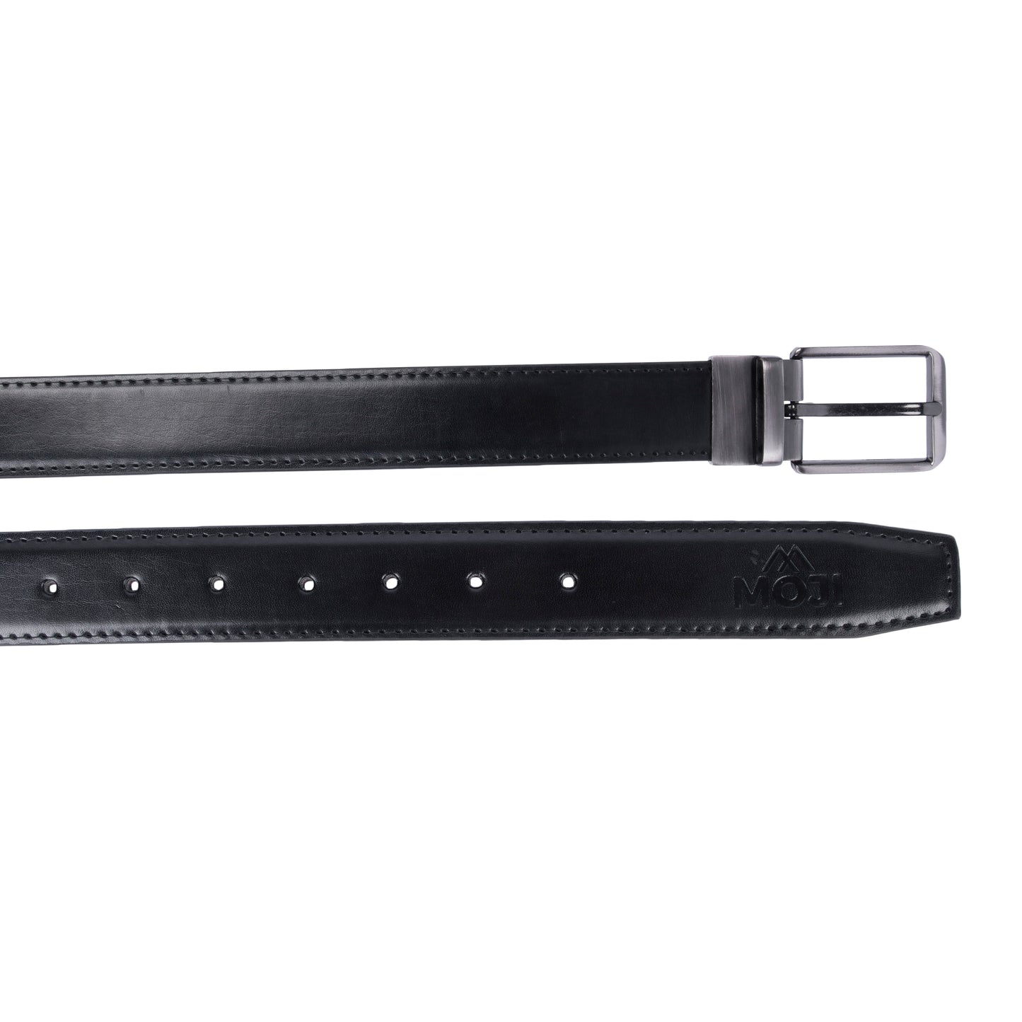 MOJI Men's Reversible Vegan Leather Belt (Plain) | Formal & Casual
