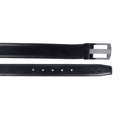 MOJI Men's Reversible Vegan Leather Belt (Plain) | Formal & Casual