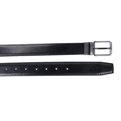 MOJI Men's Reversible Vegan Leather Belt (Plain) | Formal & Casual