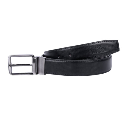 MOJI Men's Reversible Vegan Leather Belt (Textured) | Formal & Casual