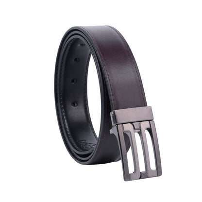 MOJI Men's Reversible Vegan Leather Belt (Plain) | Formal & Casual